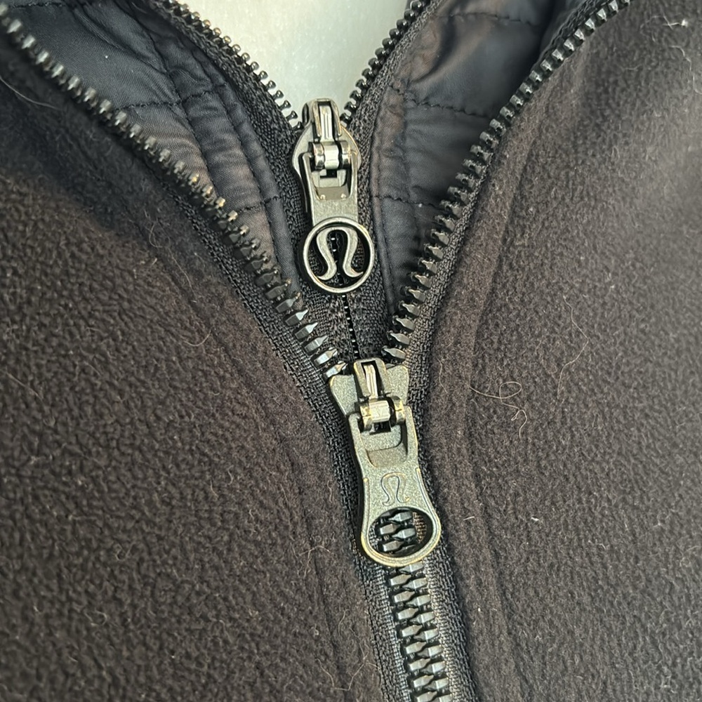 Lululemon Fleecy Keen Jacket Black Size 4 Fleece Activewear Outerwear Workout - Picture 5 of 11